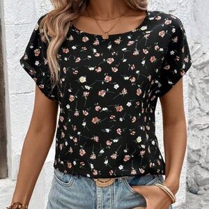Shein floral blouse